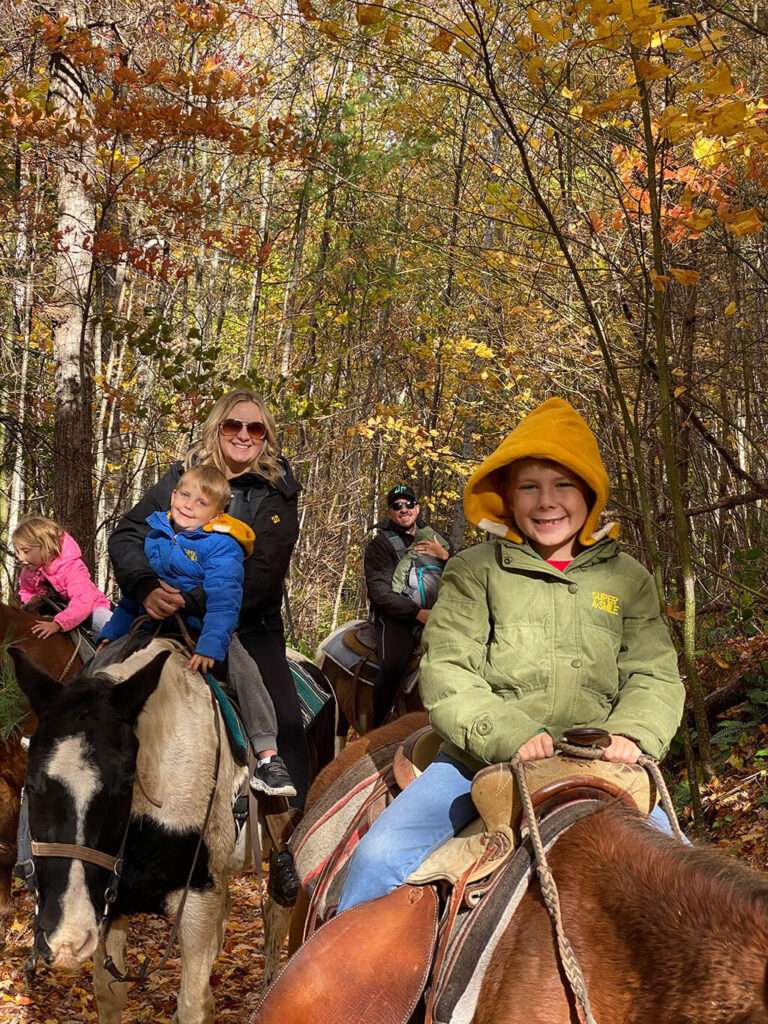 Horseback ride through the mountains